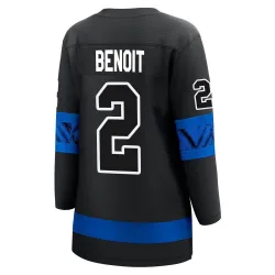 Women's Simon Benoit Toronto Maple Leafs Alternate Premier Jersey - Black Breakaway