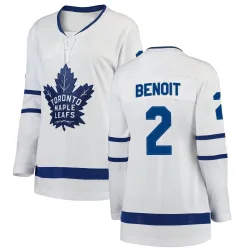 Women's Simon Benoit Toronto Maple Leafs Away Jersey - White Breakaway