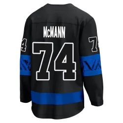 Youth Bobby McMann Toronto Maple Leafs Alternate Premier Jersey - Black Breakaway