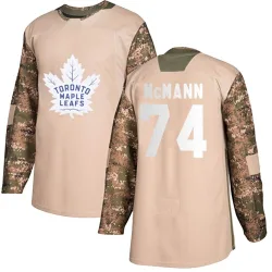 Youth Bobby McMann Toronto Maple Leafs Veterans Day Practice Jersey - Camo Authentic