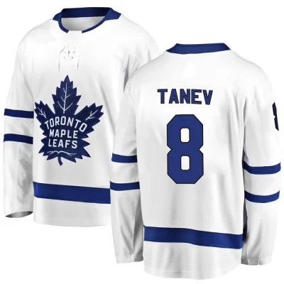 Youth Chris Tanev Toronto Maple Leafs Away Jersey - White Breakaway