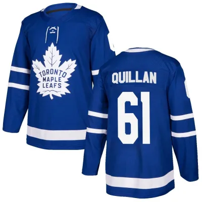 Youth Jacob Quillan Toronto Maple Leafs Home Jersey - Blue Authentic