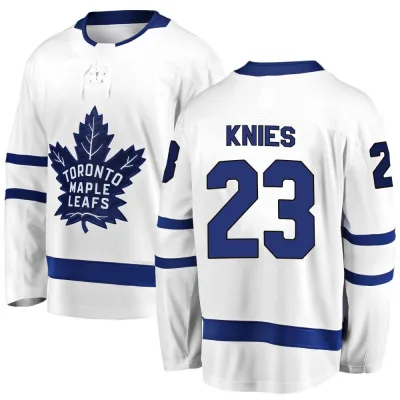 Youth Matthew Knies Toronto Maple Leafs Away Jersey - White Breakaway