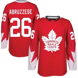 Youth Nick Abruzzese Toronto Maple Leafs Alternate Jersey - Red Authentic