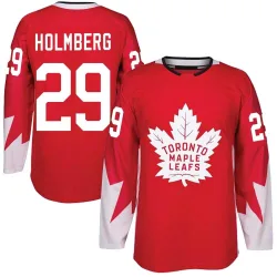 Youth Pontus Holmberg Toronto Maple Leafs Alternate Jersey - Red Authentic