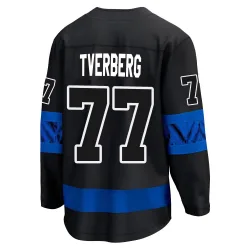 Youth Ryan Tverberg Toronto Maple Leafs Alternate Premier Jersey - Black Breakaway