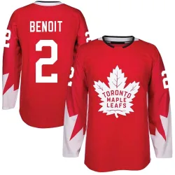 Youth Simon Benoit Toronto Maple Leafs Alternate Jersey - Red Authentic