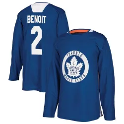 Youth Simon Benoit Toronto Maple Leafs Practice Jersey - Royal Authentic